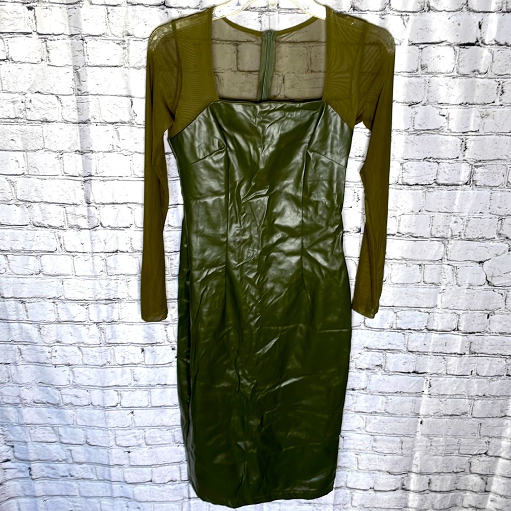 SHEIN, hunter green, zipped back, not elastic fit
